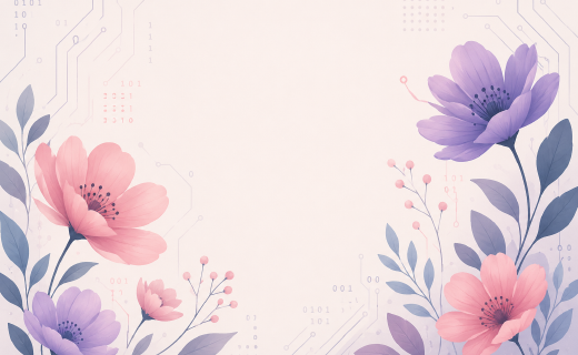 Digital flowers.